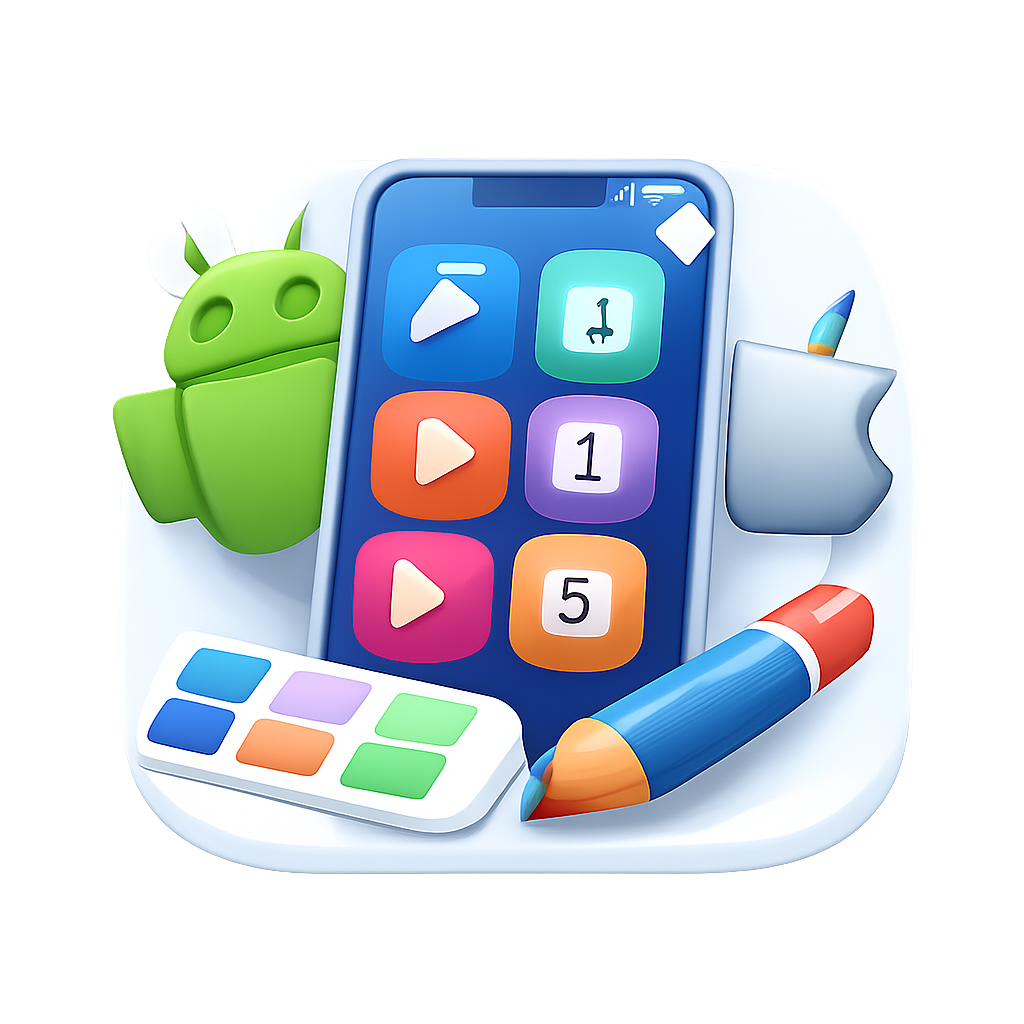 Android आणि iOS साठी ॲप चिन्ह जनरेटर